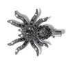 Xerling Gothic Spider Halloween Hair Accessory for Women and Girls Black Gem Hair Piece Alligator Hair Clip Duckbill Barrette Hairpin (Spider B)
