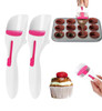2Pcs Batter Dispensers Cake Pastry Spatula Spoon Cupcakes Shovel Cake Dispensing Spoon Durable Baking Pastry Tools