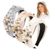 Ivyu Headbands for Women Head Bands - Knotted Pearl Headband Diademas Para Mujer De Moda Hair Accessories Hairbands for Girls No Slip Fashion Cute To