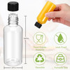 Revahope 16 Pack 2 oz Shot Bottles with Caps, Mini Reusable Plastic Ginger Shots Bottle Leakproof Juice Shot Bottles with Lids for Juice, Oil and Liq