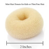 Beaute Galleria Hair Donut Bun Maker Ring Style Mesh Chignon Ballet Sock Bun (Mini, Beige/Blonde)
