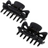 Camila Paris CP3027 French Hair Clip for Women, 1.5 inch Set of 2 Black Girls Hair Claw Clips Jaw Fashion Durable Styling Hair Accessories for Women,