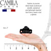 Camila Paris CP3025 French Hair Clip for Women, 2 inch Girls Hair Claw Clips Jaw Black Fashion Durable and Styling Hair Accessories for Women, Strong