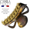 Camila Paris CP3241 French Hair Clip for Women, Black and Gold, Girls Hair Claw Clips Jaw Fashion Durable and Styling Hair Accessories for Women, Str