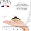 Camila Paris CP2381 French Hair Clip for Women, Small Narrow, Cristal, Girls Hair Claw Clips Jaw Fashion Durable and Styling Hair Accessories for Wom