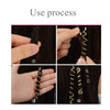 28 Pieces Hair Beads Spiral Coils Dreadlock Beads Braids Rings Clips Metal Cuffs Loc Hair Jewelry Hair Wraps Accessory Snake Hair Clips for Women and