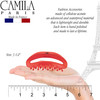 Camila Paris CP2547 French Hair Clip for Women, Red, Girls Hair Claw Clip Jaw Fashion Durable and Styling Hair Accessories for Women, Luxury Ladies S