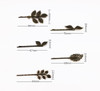 yueton 10pcs Vintage Bronze Mix Style Athena Olive Branch Leaf Hair Clip Leaves Barrettes Bobby Pin Bride Headwear Edge Clip Clamps