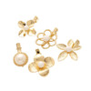 Alloy Imitation Pearls Barrettes Bobby Pins for Women - Numblartd 5Pcs Gold Tone Fashion Duckbill Clip Side Clamp Bangs Hairpin Hair Accessories