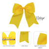 Yellow Jumbo Bow Clip with Tails