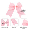 Light Pink Jumbo Bow Clip with Tails