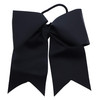 Black Jumbo Bow Pony with Tails