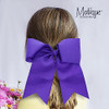 Purple Jumbo Bow Pony with Tails