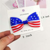 Women Girls Hair Bow, Baby Girl Hair Clips, Grosgrain Ribbon Hair Bows Flag Hair Clip Hair Accessories Decoration for 4th of July TSFJ13 (3pcs Sequin