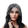 Fdesigner Rhinestone Headpieces Cap Vintage Crystal Head Chain Wedding Flapper Hair Jewelry Great Gatsby Cleopatra Women Hair Accessoris for Party Pr