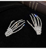 Halloween Costumes Hair Clips Accessories - Rhinestone Skeleton Hand Hair Clip Bone Hair Claws Barettes Pins Birthday Christmas Party CosplayGifts fo