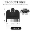 Replacement for Wahl Professional #1 Guide Comb Attachment No.1 1/8" (3.0mm) and Color Coded Clipper #1/2, 1/16", 1.5mm -Black