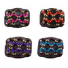 LOVEF 4 Pieces Beads Hair Combs Magic Elastic Hair Clips Stretchy Hair Comb Double Clips for Women Girls Hair Accessory