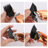 Hair Clipper Guards Guide Combs, 8 Pcs Hair Clipper Cutting Guides/Combs -from 1/16inch to 5/8inch, with Screwdriver, 2 Guards Set, Compatible with M