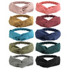 DRESHOW 10 Pack Boho Headbands for Women Girls Elastic Back Criss Cross Hair Band Twisted Head Wrap Solid Hair Accessories