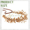 KorViSHOW Gold Leaf Headpiece Greek Goddess Bridal Hairband Golden Leaf Flower Crown Fairy Headwear for Women Girls Party Decoration Wedding Bride Ac