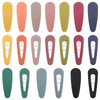 Boobeen 20 Pack Hair Clips - Acrylic Metal Snap Hair Clips for Women -Matte Hair Barrettes for Girls - Hairpins Fashion Accessories for Kids Teens Gi
