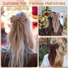 6 PCS Hair Bows for Women, Big Bow Hair Clips for Girls, Silky Satin Hair Bows Clips Oversized Long Tail, Large Hair Barrettes Cute Aesthetic Hair Ac