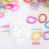 YGDZ 4000pcs Elastic Hair Bands, Clear Hair Elastics Small Mini Girls Rubber Bands Baby Kids Toddlers Hair Ties(2000pcs Clear + 2000pcs Colorful)