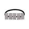 Xiwstar 2Pcs Silver/Gold Rhinestone Hair Ties Bands Ponytail Holder Headbands Hair Accessories for Women Girls