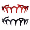 Fodattm 2PCS Zig Zag Shark Tooth Hairband Plastic Headband Hair Comb Women Hair Hoop Hair Accessories (E#)