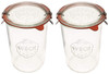 Weck Canning Jars 743 - Weck Mold Jars made of Transparent Glass - Eco-Friendly Canning Jar - Storage for Food, Yogurt with Air Tight Seal and Lid -