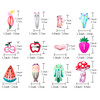 Girls Hair Clips Barrettes, Funtopia 80 Pcs Lovely Animal Fruit Printed Pattern Metal Snap Hair Clips Cartoon Design Hairpins for Kids Teens Pets