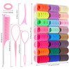 Baby Hair Ties Toddler Hair Accessories, 292PCS Ponytail Holders Hair Ties for Girls Kids Elastic Hair Bands with Organizer Box (24 Colors)