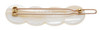 France Luxe Scalloped Tige Boule Barrette - Alba