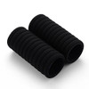 Set Of 24 Multicolor Hair Bands Ties Elastics Ponytail holders No Crease Thick Seamless Cotton Stretch Hair Ties Durable Headband for Women (Black)