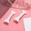 Hair Barettes Clips for Women Girls White Dog Bone Hair Pins for Women Halloween Cosplay Party Accessories 4pcs