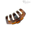 Parcelona French Tubular Large Tortoise Shell Covered Spring Jaw Hair Claw Clip Clamp Clutcher