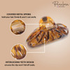 Parcelona French Light Tortoise Shell Brown Rain Drop Small 2 3/4 Inches Jaw Hair Claw Clip