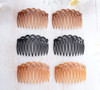 Ruwado French Hair Side Comb 6 Pcs Chic Elegant Plastic Twist Hair Clip Vintage Flexible Cellulose Non Slip Styling Combs for Women Girls Fine Hair A