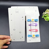 UUYYEO 100 Pcs Hair Clip Display Cards Hair Bow Holder Cards Rectangular Paper Cardboard for Hair Accessories Display and Organizing