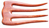 MaryCrafts Wooden Rosy Simple Hair Comb, Hair Pin, 4 Prongs Hair Fork, Hair Accessory Handmade 5"