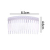 12Pcs 16 Teeth Hair Clip Combs Plastic Hair Side Combs Pin Clips Bridal Wedding Veil Combs for Women Girls Hair Accessories, Clear