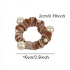 10 Pcs Artificial Pearl Hair Scrunchies Velvet Pearls Elastic Hair Bands Scrunchy Hair Ties Ropes Scrunchie Ponytail Holder for Women Girls Ladies Ha