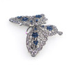 AKOAK Amazing Fashion Butterfly Hairpin Blue Crystal Headwear Barrette Hair Clip Headwear Accessories Jewelry