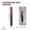 Victorinox 4.3323-X1 Pocket Knife Sharpener Perfect Portable Solution for Sharpening All Your Straight Blades in Black 9.1 inches