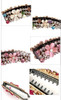 Ruihfas Sparkly Crystal Rhinestone Banana Hair Clips Comb for Lady Women Ponytail Holder (Mulitcolor)