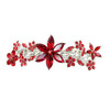 Faship Gorgeous Red Crystal Floral Barrette