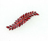 Faship Gorgeous Red Marquise Rhinestone Crystal Floral Small Hair Barrette
