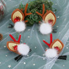 Boobeen Christmas Hair Clip - 2 Pairs Cute Reindeer Antlers Ears Hair Accessory Antlers Headdress Hairpin for Christmas Party (Christmas 16-18)
