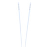 Set of 2 Hair Sticks with 3 Diamonds Chopsticks - White